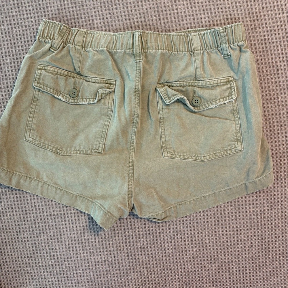 Aerie Cargo Shorts Utility Gorpcore Safari Earthy Hiking Minimalist Women M - Picture 2 of 11